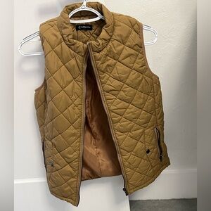 Quilted Tan Vest